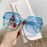 Square Large Transparent Sunglasses