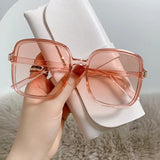 Square Large Transparent Sunglasses