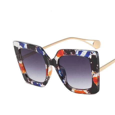 Square Frame Anti Blue Light Oversized Sunglasses