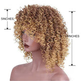 Afro Curly Blonde Hair Wig