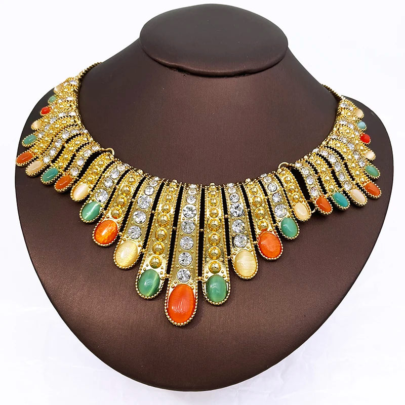 Opal multi-coloured Necklace Set