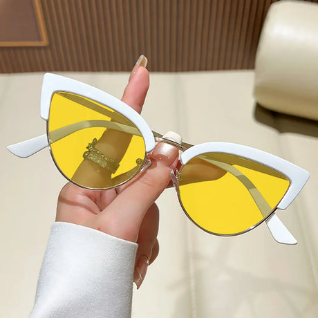 Metal Cat Eye Night Vision Sunglasses