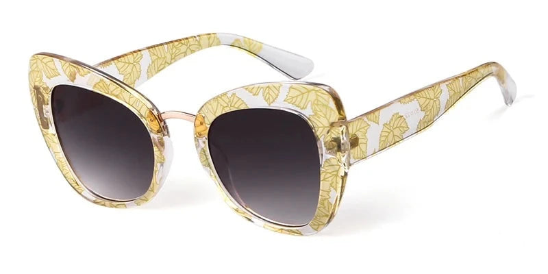 Retro Oversized Cat Eye Sunglasses