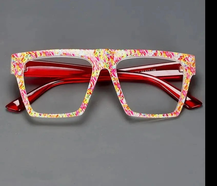 Square Colorful Reading Glasses