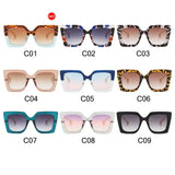 Square Frame Anti Blue Light Oversized Sunglasses