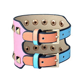 Colorful Studded Punk Rock Bracelet