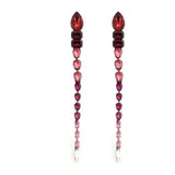 Crystal Long Tassel Earrings