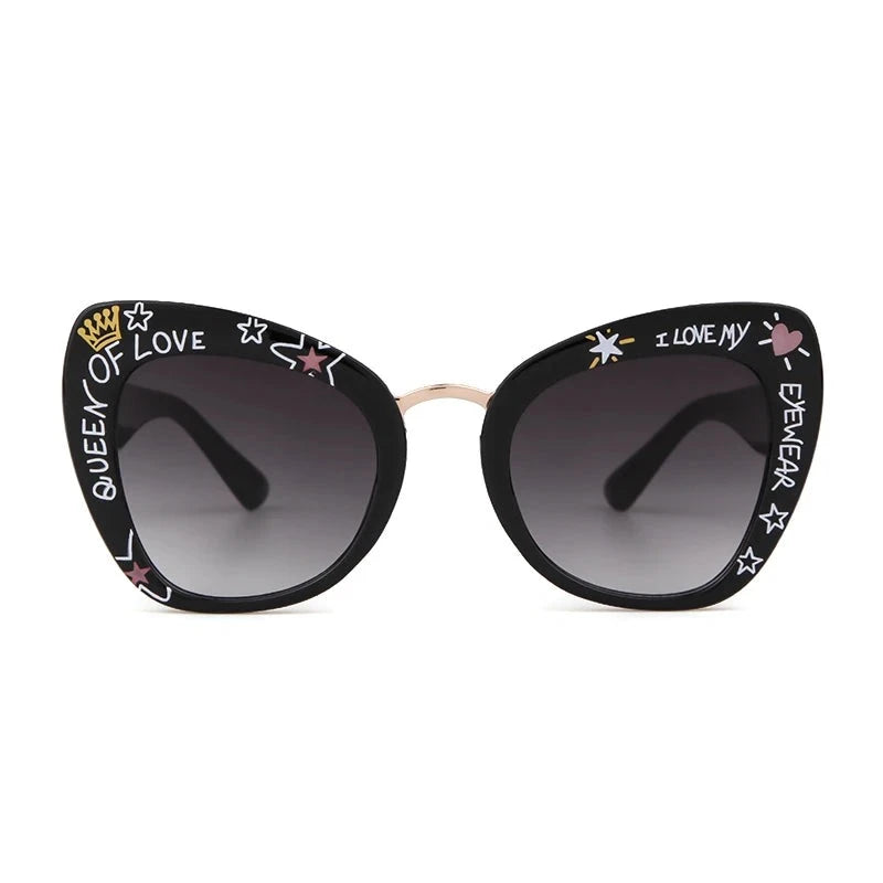 Retro Oversized Cat Eye Sunglasses