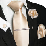 8cm Silk Tie Pin Pocket Square Cufflinks Tie