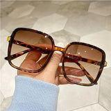 Square Large Transparent Sunglasses