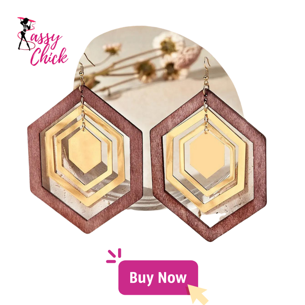 Retro Big Rhombic Earring