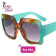 Oversized Square Colorful Sunglasses