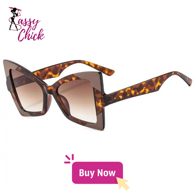 Leopard Cat Eye Sunglasses