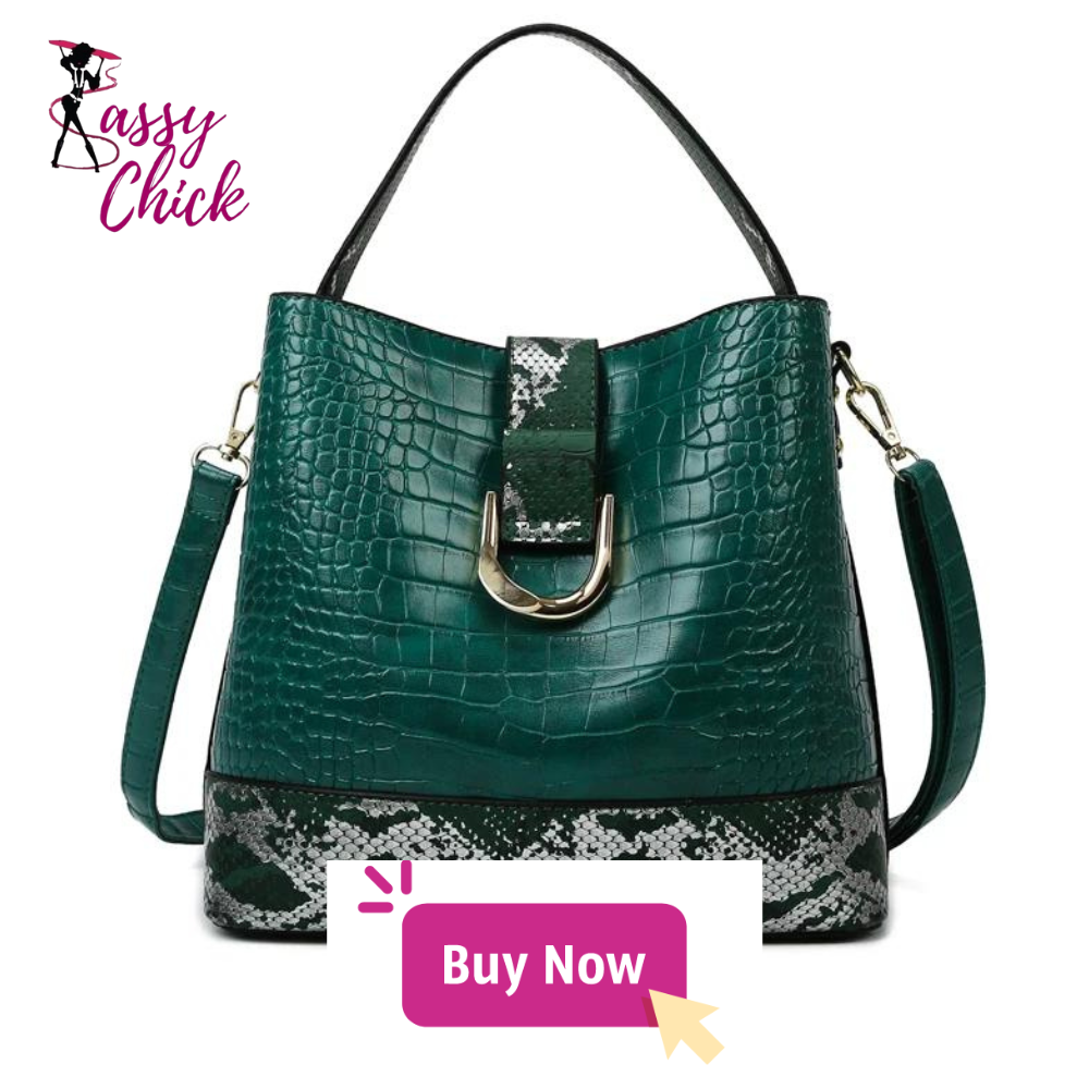 Crocodile Soft Leather Handbag