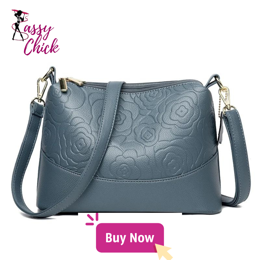 Solid Genuine Leather Handbag