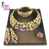 Vintage Opal 18K Gold Plated Jewelry Set