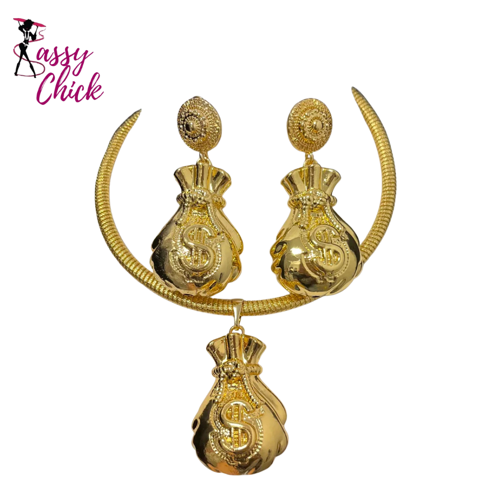 African Irregular Design Jewelry Set