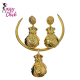 African Irregular Design Jewelry Set