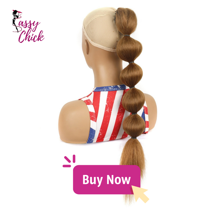 Bubble Kinky Afro Puff Ponytail Hair Extension
