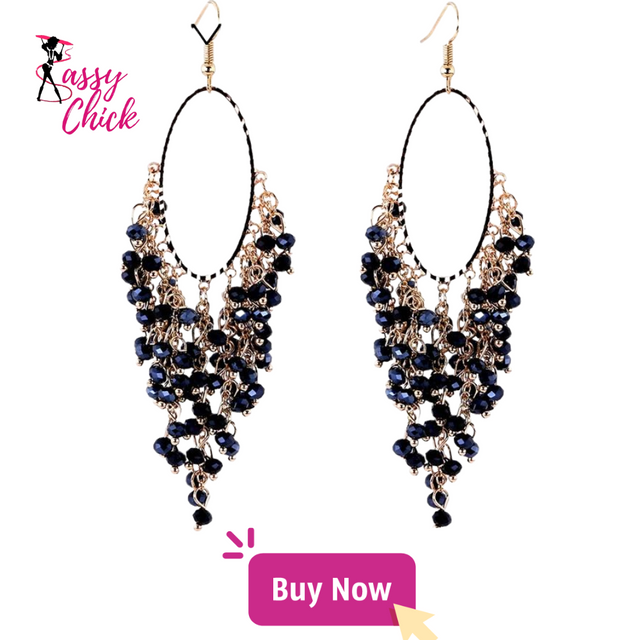 Crystal Beaded Earrings