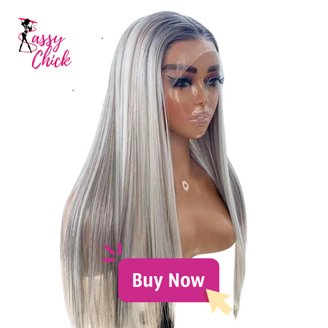 Silky Straight Ombre Synthetic Hair Wig