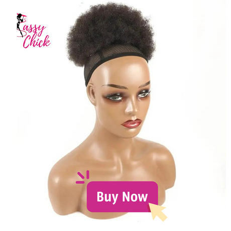 Afro Puff Kinky Synthetic Hair Wig