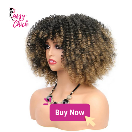 Afro Kinky Short Synthetic Hair Wig