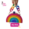 Colorful Rainbow Purse Handbag