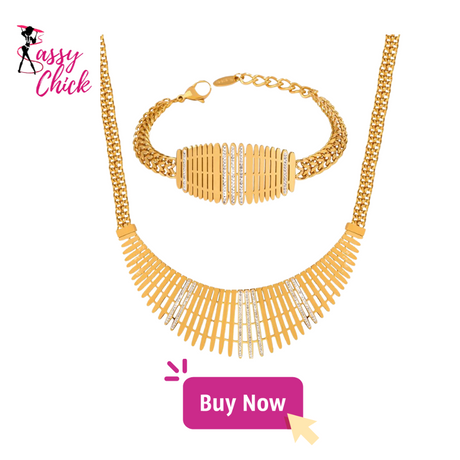 Gold Plated Necklace Set