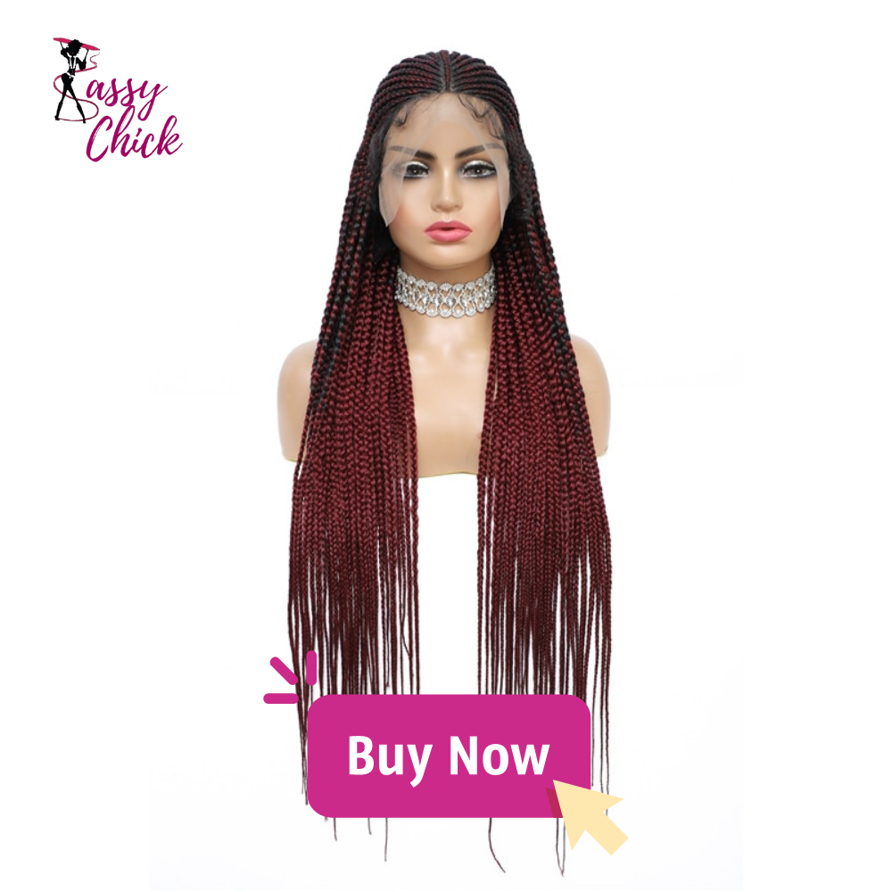 Ombre Red Box Braid Wig – Shop Sassy Chick