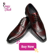 Crocodile Pattern Brogue Men Shoes