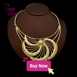 African Gold Plated Necklace Jewelry Set