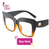 Oversized Clear Square Reading Eyeglasses