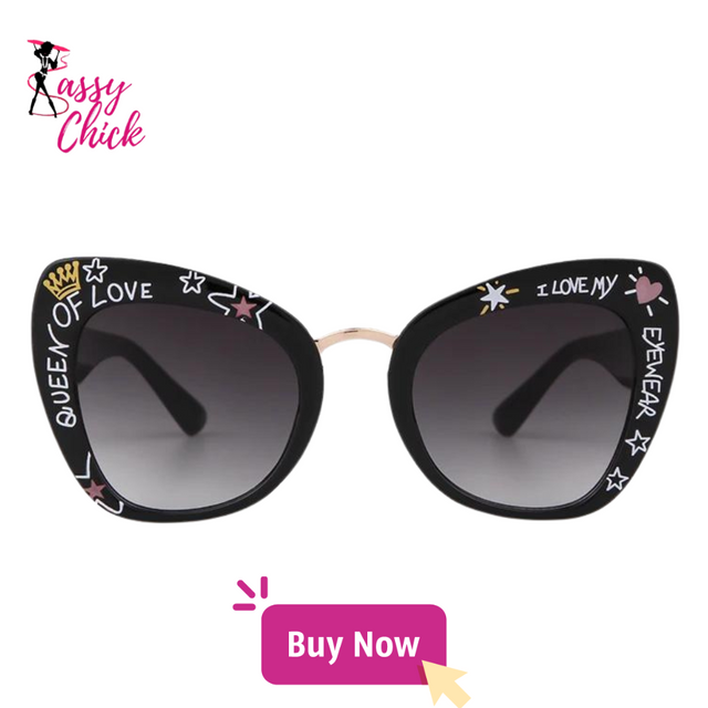 Retro Oversized Cat Eye Sunglasses