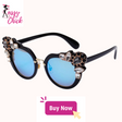 Crystal Round Sunglasses