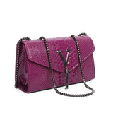 Leather Chain Crossbody Bag