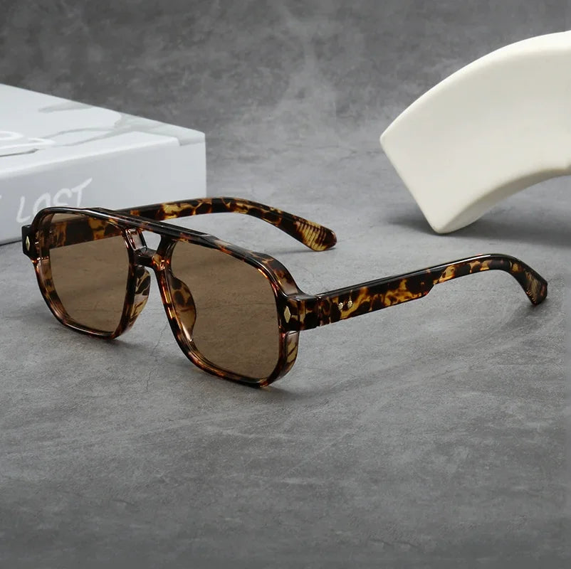 Leopard Nearsighted UV Protection Myopia Lens Sunglasses