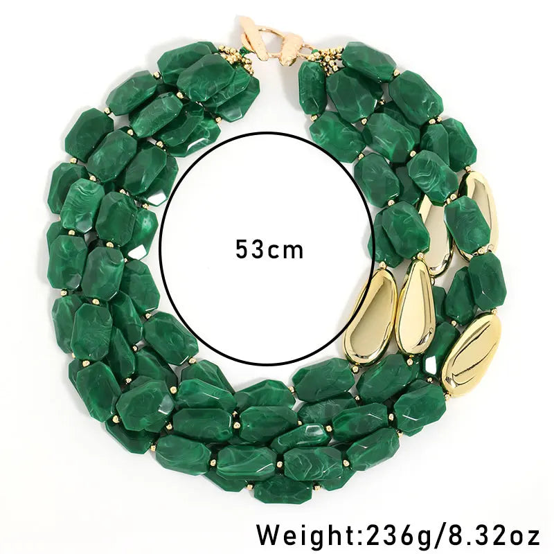Luxury Retro Multi-layer Beaded Necklace