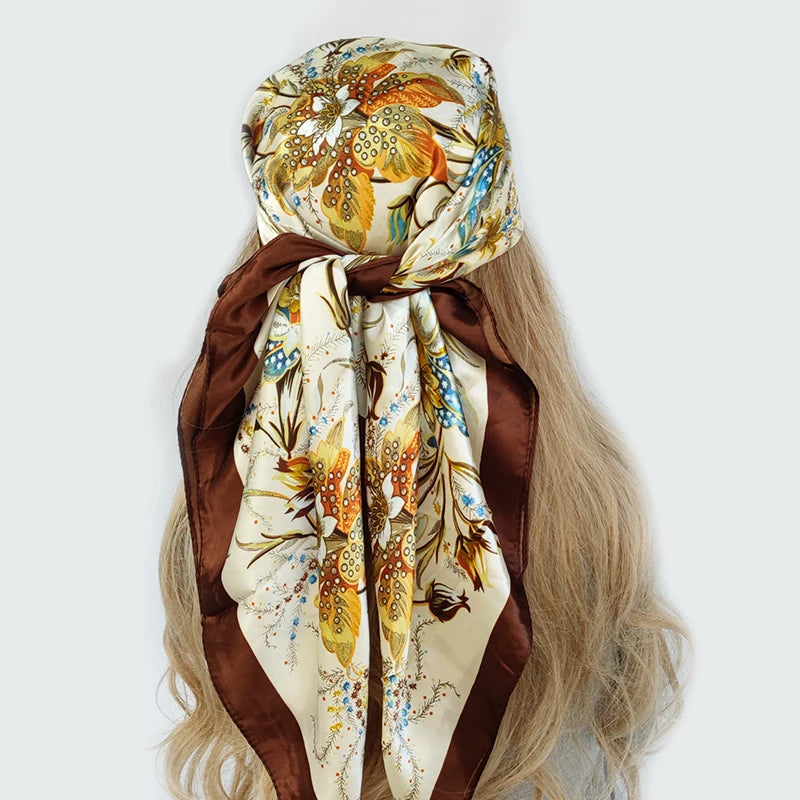 Bandanna Silk Muffler Scarf