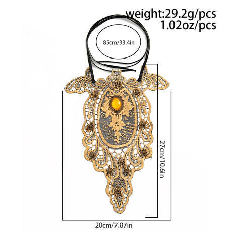 Size of Creative Designer Vintage Spider Choker Necklace