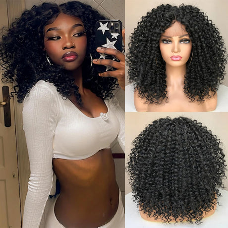 Curly Bob Synthetic Hair Wig