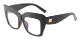 Oversized Clear Square Reading Eyeglasses