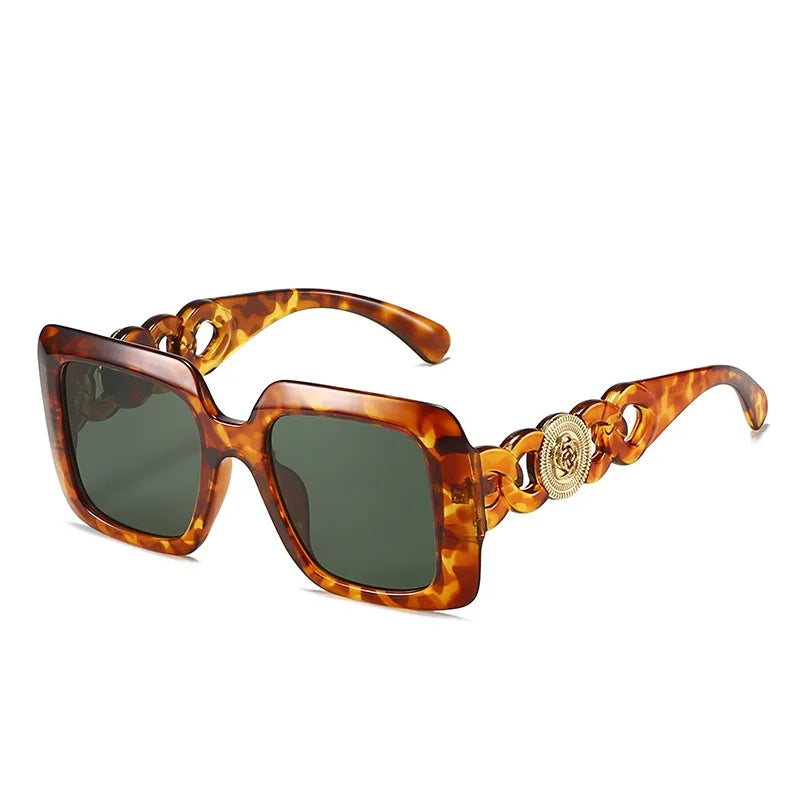 Double Color Frame Retro Sunglasses