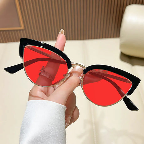 Metal Cat Eye Night Vision Sunglasses