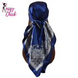 Satin Square Scarf 90*90 Beach Accessory Headscarf Sassy Chick Logo