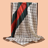 Satin Square Scarf 90*90inch Multi-use Headscarf