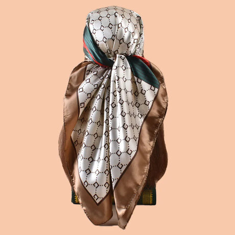 Satin Square Scarf 90*90inch Multi-use Headscarf