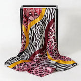 Satin Square Scarf Paisley Floral Print Bandana