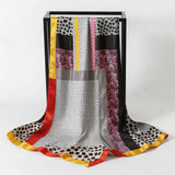 Satin Square Scarf Paisley Floral Print Bandana
