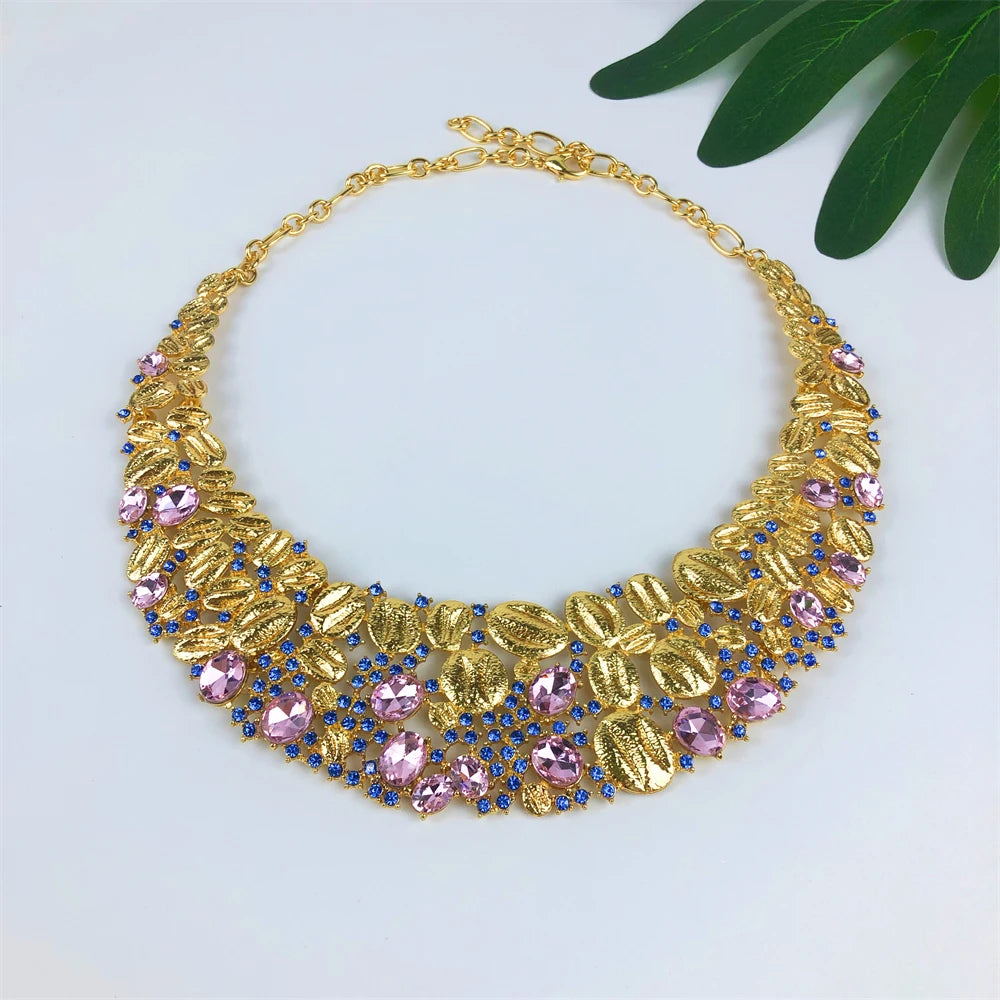 Vintage Opal 18K Gold Plated Jewelry Set